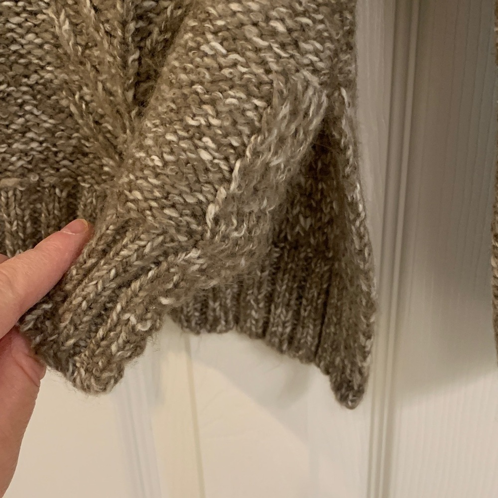 St. John's Bay Taupe Cable Knit Sweater - Picture 2 of 10